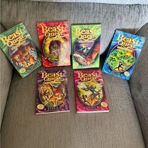 Beast Quest Series 6. 31Komodo. 32Muro 33. Fang 34. Murk 
35. Terra 36. Vespick